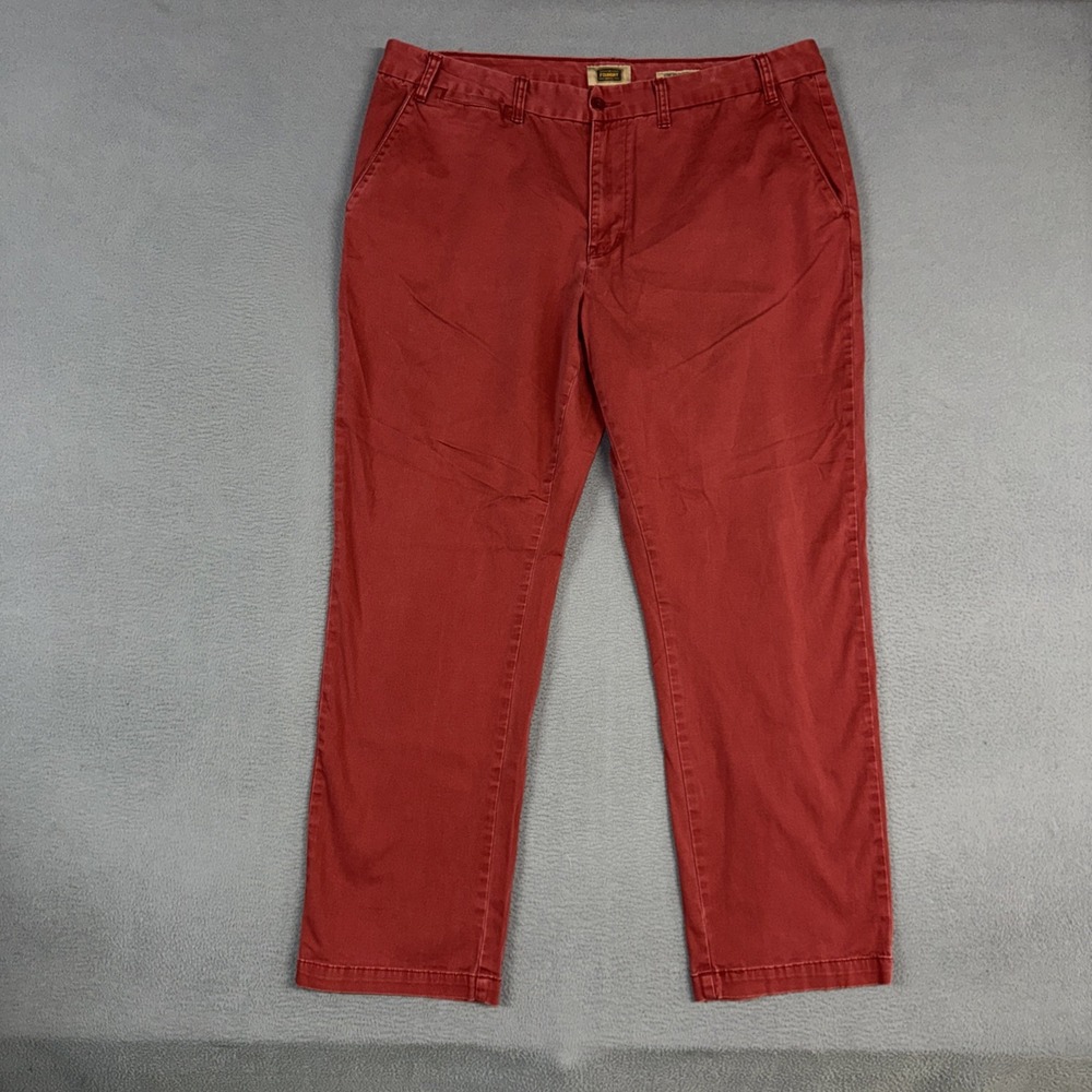Foundry Supply Co Pants Mens 44 (Fits 42) Red Straight Comfort Stretch Cotton